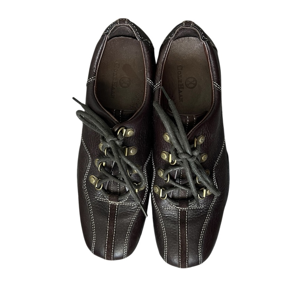 COLE HAAN NWOB Women’s Oxford Bicycle Leather Brown Water Proof Shoes US Size 8B